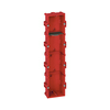 Gipszkarton szerelvénydoboz téglalap 71mm 287mmx piros műanyag BatiBox LEGRAND