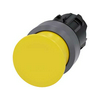 Gomba nyomófej műanyag d22 30mm-fej sárga visszaugró SIRIUS ACT SIEMENS
