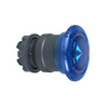 Gomba nyomófej d22 40mm kék reteszelt világító fordító nyugtázás Harmony XB5 Schneider