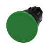 Gomba nyomófej műanyag d22 40mm-fej zöld visszaugró SIRIUS ACT SIEMENS