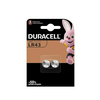 Gombelem LR43, AG12, 186, 386 1.5V alkáli-mangán LR43 gombelem 105mAh DURACELL