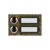 Csengőnyomó panel 62x98x15mm 2-lakás falonkívüli bronz bronz ETA 502 G GROTHE