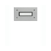 Csengőnyomó sofita izzó(nélkül) 1x 1z ezüst jelzőfény címketartó süllyesztett ETA 801 EV1 GROTHE