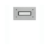 Csengőnyomó panel 1oszlop izzó(nélkül) 24V/1A 72x121mm 1-lakás süllyesztett ETA 801 EV1 GROTHE