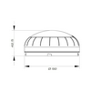 LED többszínű fénymodul d92x43mm  3DIM piros/narancs/zöld 24V AC/DC falonkívüli MML 8962 GROTHE