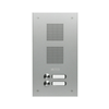 Csengőnyomó panel 1oszlop LED/8-16VADC  160x294x56mm 2-lakás ezüst Robusta EV1 TS 787 1-2 GROTHE