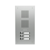 Csengőnyomó panel 1oszlop LED/8-16VADC  160x318x56mm 3-lakás ezüst Robusta EV1 TS 787 1-3 GROTHE