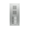 Csengőnyomó panel 1oszlop LED/8-16VADC  160x366x56mm 5-lakás ezüst Robusta EV1 TS 787 1-5 GROTHE