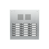 Csengőnyomó panel 3oszlop LED/8-16VADC  320x320x57mm 18-lakás ezüst Robusta EV1 TS 787 3-6 GROTHE