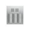 Csengőnyomó panel 3oszlop LED/8-16VADC  320x344x57mm 21-lakás ezüst Robusta EV1 TS 787 3-7 GROTHE