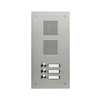 Csengőnyomó panel 1oszlop LED/8-16VADC  160x318x56mm 3-lakás sokerű Robusta V2A TS 788 1-3 GROTHE