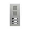 Csengőnyomó panel 1oszlop LED/8-16VADC  160x342x56mm 4-lakás sokerű Robusta V2A TS 788 1-4 GROTHE