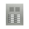 Csengőnyomó panel 2oszlop LED/8-16VADC  240x296x56mm 10-lakás Robusta V2A TS 788 2-5 GROTHE