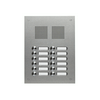 Csengőnyomó panel 2oszlop LED/8-16VADC  240x320x56mm 12-lakás Robusta V2A TS 788 2-6 GROTHE