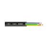 Gumiköpenyű kábel H05RR-F 2x 1mm2 hajlékony 300V/U0 500V fekete H05RR-F KÁBELgyártó