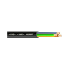 Gumiköpenyű kábel H05RR-F 4x 1.5mm2 hajlékony 300V/U0 500V fekete H05RR-F (GT) 100m KÁBELgyártó