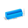 Gyűjtősínkapocs kék 3mm-va 10mm-sz lapos sín-hez 4mm2-vezetőhöz(max.) 96A WAGO