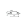 Dekorációs keret felületre max. 10W/240VAC(12VDC)  FLINI IP44 DSO-W KANLUX