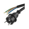 Hálózati csatlakozókábel H05RR-F szerelhető 3x 1.5mm2 3m x SCHUKO dugó egyenes érvéghüvely EMOS