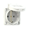 Háztartási dugalj beépíthető 2P+E +csapófedél 16A 3P 250V műanyag 50x50mm fehér S-Nova PCE