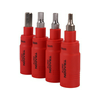 Imbusz és dugókulcs készlet 1000V szigetelt CrV 8-22mm 4-8mm piros 16-darabos koffer TRACON
