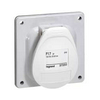 Ipari dugalj beépíthető 2P 16A 20-25V/40-50V(100-200Hz) zöld P17 Tempra Pro Dafb-162k10m LEGRAND