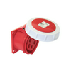Ipari dugalj beépíthető 3P+N+E 16A 400V(50+60Hz) piros egyenes IP67 műanyag 6h-pozíció PCE