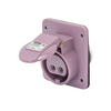Ipari dugalj beépíthető 2P 20-25V(50+60Hz) ibolya ferde 16A IP44 műanyag csavaros IEC309HP GEWISS