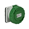 Ipari dugalj beépíthető 2P 2P 20-25V/40-50V(100-200Hz) zöld egyenes 32A IP67 PratiKa Schneider