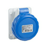 Ipari dugalj beépíthető 2P+E 2P 230V(50+60Hz) kék egyenes 16A IP67 műanyag PratiKa Schneider