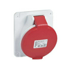 Ipari dugalj beépíthető 2P+E 2P 400V(50+60Hz) piros ferde 32A IP44 műanyag PratiKa Schneider