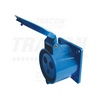Ipari dugalj beépíthető 2P+E 32A 3P 230V(50+60Hz) kék egyenes IP44 műanyag 6h-pozíció TRACON