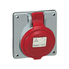 Ipari dugalj beépíthető 32A 4P 400V(50+60Hz) piros egyenes P17 Tempra PRO Dafbe-323k06 m LEGRAND