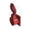Ipari dugalj beépíthető 3P+E 16A 4P 400V(50+60Hz) piros egyenes IP44 műanyag 6h-pozíció TRACON