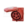 Ipari dugalj beépíthető 3P+E 32A 4P 400V(50+60Hz) piros ferde IP44 műanyag 6h-pozíció TRACON