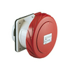 Ipari dugalj beépíthető 3P+E 3P 400V(50+60Hz) piros egyenes 125A IP67 műanyag PratiKa Schneider