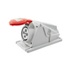 Ipari dugalj ráépíthető 3P+E 16A 400V(50+60Hz) piros IP44 műanyag 6h-pozíció IEC309HP GEWISS
