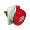 Ipari dugalj beépíthető 3P+N+E 3P 400V(50+60Hz) piros egyenes 16A IP67 műanyag PratiKa Schneider