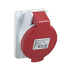 Ipari dugalj beépíthető 3P+N+E 3P 400V(50+60Hz) piros ferde 16A IP44 műanyag PratiKa Schneider
