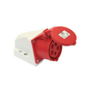 Ipari dugalj falra szerelhető 3P+N+E 16A 400V(50+60Hz) piros IP44 műanyag 6h-pozíció csavaros PCE