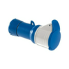Ipari dugalj lengő 2P+E 32A 2P 200-250V(50+60Hz) kék egyenes IP44 műanyag PratiKa Schneider