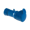 Ipari dugalj lengő 2P+E 32A 2P 200-250V(50+60Hz) kék egyenes IP44 műanyag PratiKa Schneider