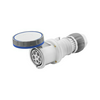 Ipari dugalj lengő 3P+E 63A 200-250V(50+60Hz) kék egyenes IP67 műanyag 9h-pozíció IEC309HP GEWISS