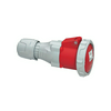 Ipari dugalj lengő 3P+E 63A 4P 380-415V(50+60Hz) piros egyenes IP67 műanyag P17 Tempra LEGRAND