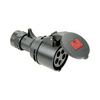 Ipari dugalj lengő 3P+N 16A 4P 400V(50+60Hz) piros egyenes IP44 műanyag 6h-pozíció Shark PCE