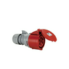 Ipari dugalj lengő 6P+E fázisfordító 32A 7P 400V(50+60Hz) piros egyenes IP44 műanyag Shark PCE