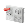 Ipari dugalj ráépíthető 3P+E 3xD01 hengeres betét mechanikai reteszelés 16A IP44 IB GEWISS