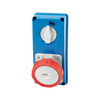 Ipari dugalj ráépíthető 3P+E mechanikai reteszelés 32A IP67 380-415V(50+60Hz) piros IB GEWISS