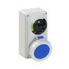 Ipari dugalj tokozott 2P+E mechanikai reteszelés 32A IP67 230V(50+60Hz) kék műanyag PCE