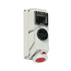 Ipari dugalj tokozott 3P+N+E mechanikai reteszelés 32A IP67 400V(50+60Hz) piros műanyag PCE